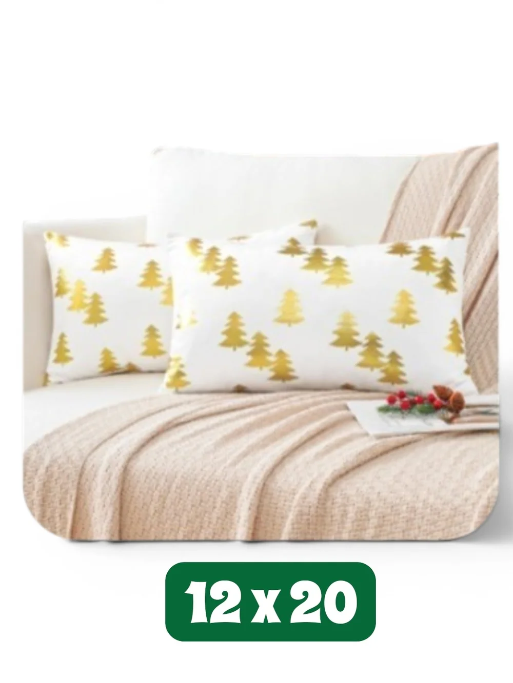 Set Of 6 Christmas Pillow Covers